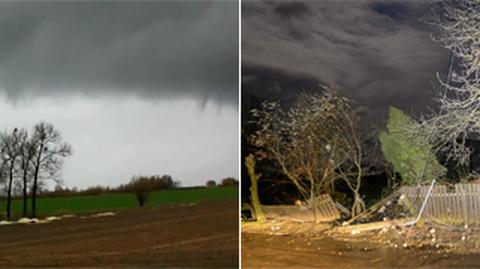 Trąba powietrzna nad Olszewem