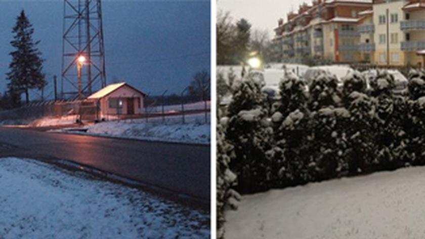 Opady śniegu w Trójmieście (TVN24)
