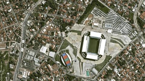 Tak agencje kosmiczne monitorowały budowę stadionów na mundial