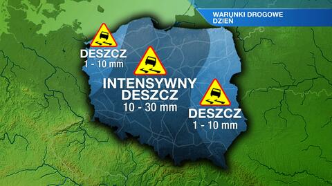 Warunki drogowe w dzień 3.11