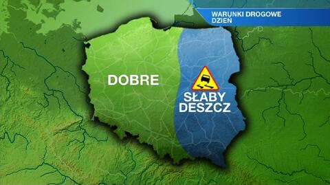 Warunki drogowe w dzień 21.07