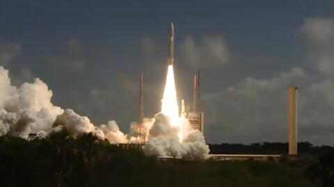 Start rakiety Ariane 5 z satelitami Galileo