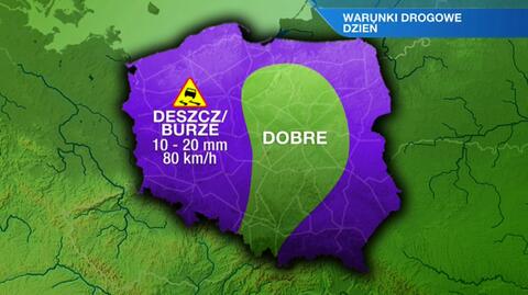 Warunki drogowe w sobotę 01.06