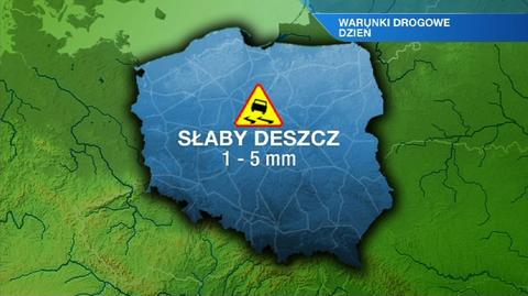 Prognoza pogody dla kierowców na piątek