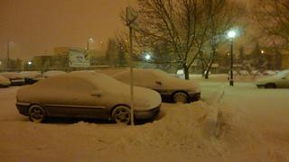 Opady śniegu -Bydgoszcz 15.02.2012