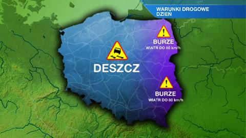 Prognoza pogody TVN Meteo dla kierowców na dzień