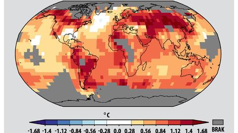 Temperatury w 2013 roku - jednym z najcieplejszych w historii pomiarów