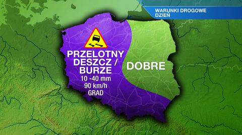 Warunki na drogach w sobotę 24.05