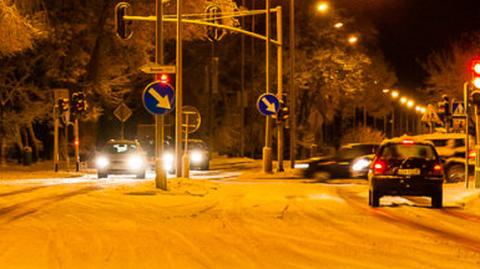 Intensywny śnieg w Gdańsku