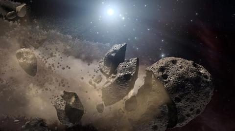 Asteroida rozpadła się, gdy zbliżyła się do Słońca