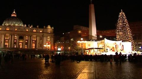 Tradycja bożonarodzeniowej choinki w Watykanie (archiwum TVN24)