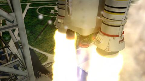 Wyobrażenie startu najpotężniejszej rakiety świata