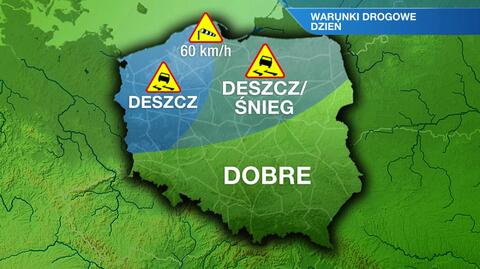 Warunki drogowe w dzień 4.12