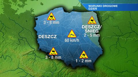 Warunki drogowe w czwartek 18.12 