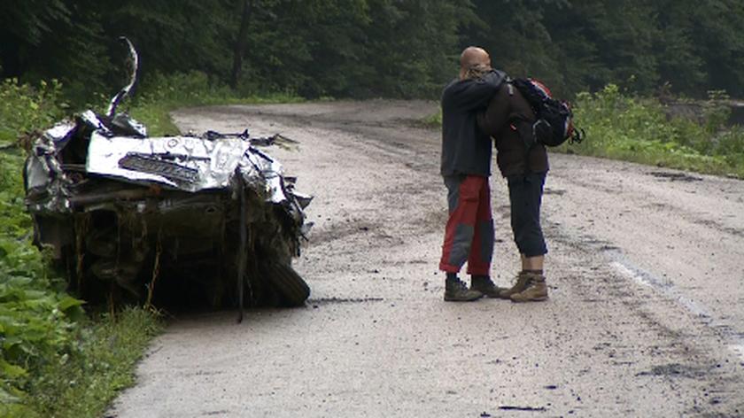 Mieszkańcy północnej Słowacji nie mogą powstrzymać łez po zniszczeniach jakie przyniosła ulewa 21 lipca