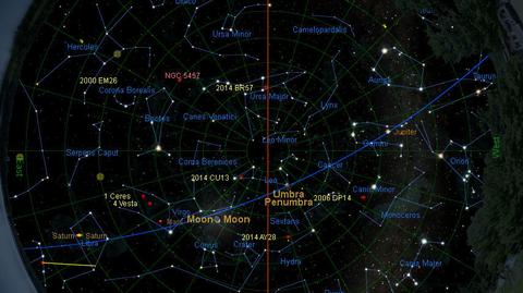 Asteroida 2000 EM26 niedaleko Ziemi. Przelot pokazał serwis Slooh