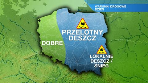 Warunki drogowe w sobotę