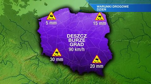 Warunki drogowe we wtorek 27.05