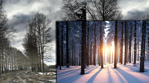 Wtorek dniem kontrastów. Na zachodzie mokra, ciepła jesień, a na wschodzie zima 