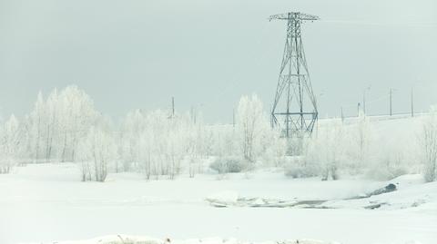 Mroźny poranek w Polsce