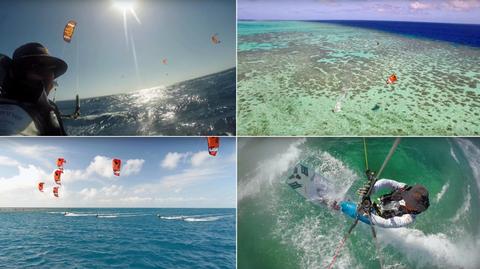 Na kitesurfingu wzdłuż Wielkiej Rafy Koralowej