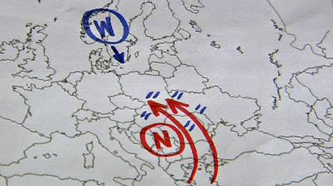 Walka niżu z wyżem decyduje o opadach w Polsce