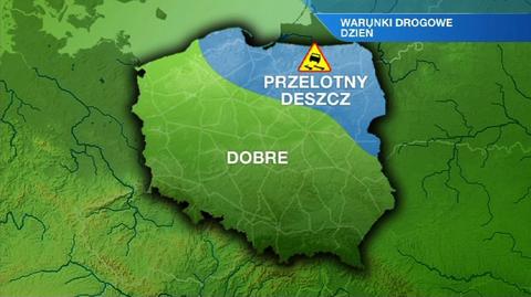 Warunki drogowe w dzień 23.08