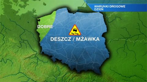 Prognoza dla kierowców na dzień