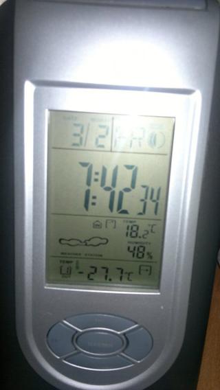 Temperatuta mierzona na wysokosci 1,20m nad ziemią.