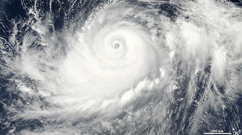 Prognozowana skala opadów sprowadzonych przez tajfun Halong