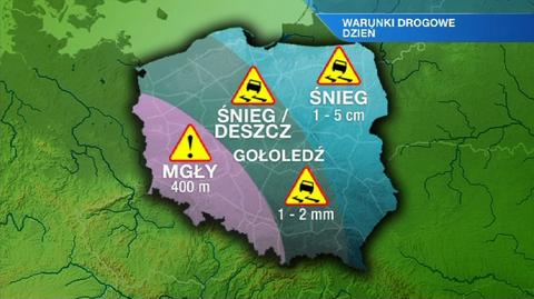 Prognoza pogody dla kierowców na środę