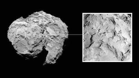 Trajektoria końcowej fazy lotu sondy Rosetta