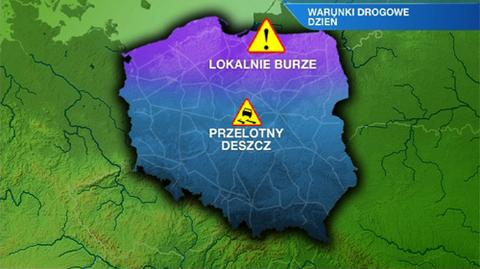 Warunki drogowe w ciągu dnia 08.08