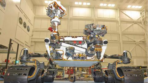7 minut grozy łazika marsjańskiego Curiosity (NASA)