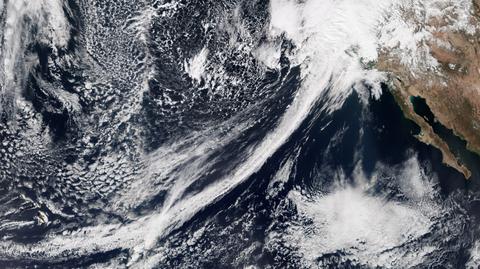 Rzeka atmosferyczna nad Kalifornią