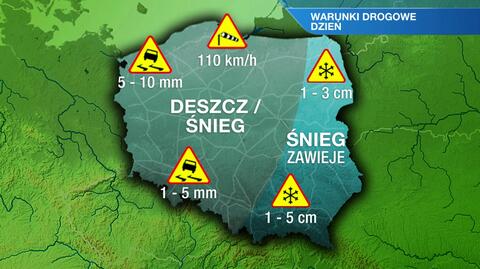 Prognoza pogody dla kierowców na czwartek