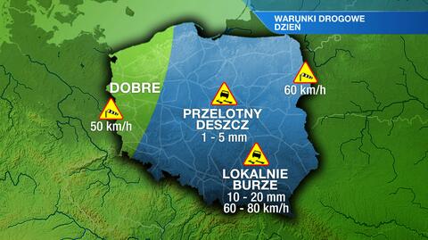 Warunki drogowe we wtorek 23.09