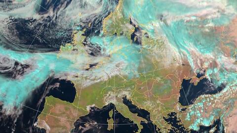 Pogoda nad Europą w 3 minuty (EUMETSAT)