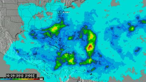 Gdzie padało najwięcej w sezonie huraganowym? (NASA/SSAI, Hal Pierce)