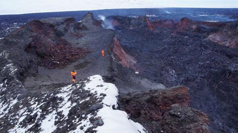 Geolodzy weszli w sam środek krateru wulkanu Bardanbunga