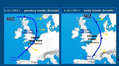 Anna Dec na antenie TVN24 Biznes i Świat tłumaczy wpływ meteorologów na zwycięstwo aliantów