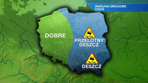 Warunki drogowe w ciągu dnia