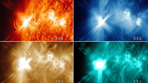 Trzeci w ciągu 24 godzin, a do tego najsilniejszy w tym roku - kolejny rozbłysk na Słońcu (helioviewer.org)