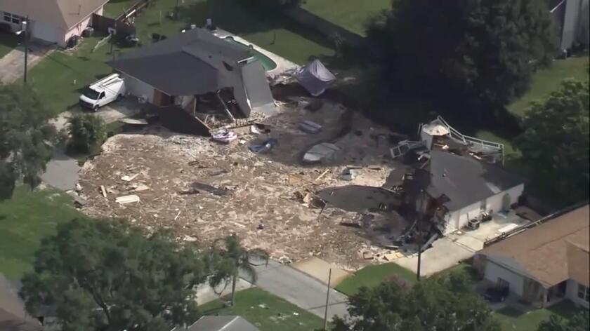 Dwa domy na Florydzie zapadły się pod ziemię