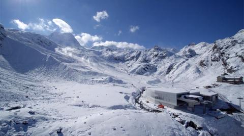 Piękna zima w Alpach