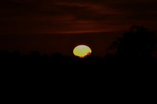 Tranzyt Wenus - planeta jest widoczna jako ciemna plamka na tle tarczy słonecznej. Zrobiono je o 4:30 rano w Obserwatorium Astronomicznym w Piwnicach pod Toruniem