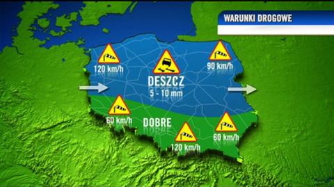 Prognoza pogody TVN Meteo dla kierowców na dzień, 27.11