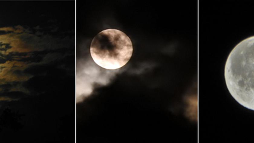 Wizualizacja faz Księżyca w 2016 roku