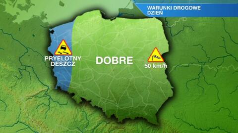 Warunki drogowe w dzień 11.04