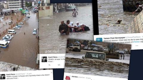 Powódź w Jemenie